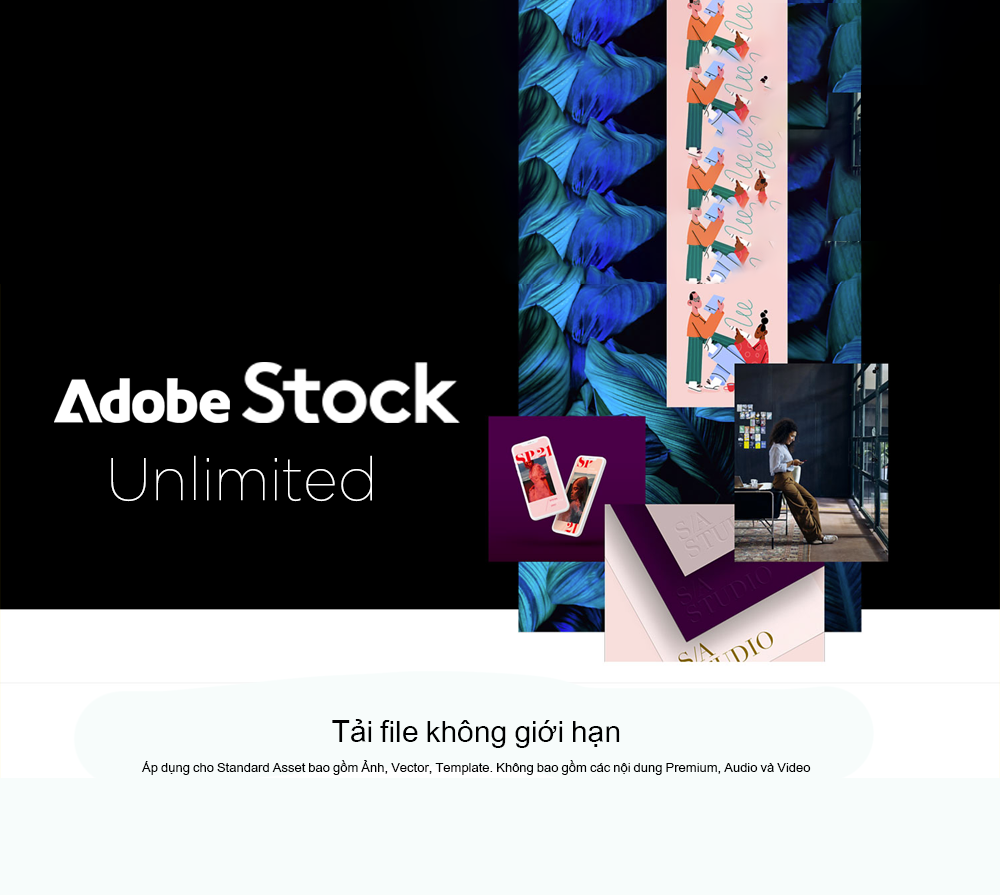 Tài khoản Adobe Stock tải không giới hạn
